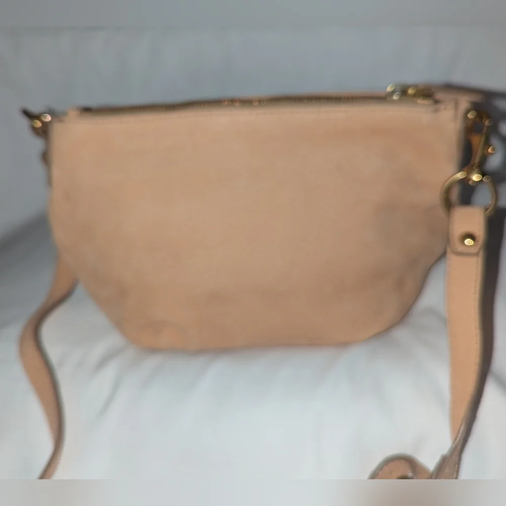 J. Crew Baby Bromton HoboTan Crossbody Bag with Chain Detail